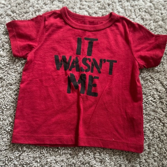 Kids Red Graphic T-Shirt - Picture 1 of 3